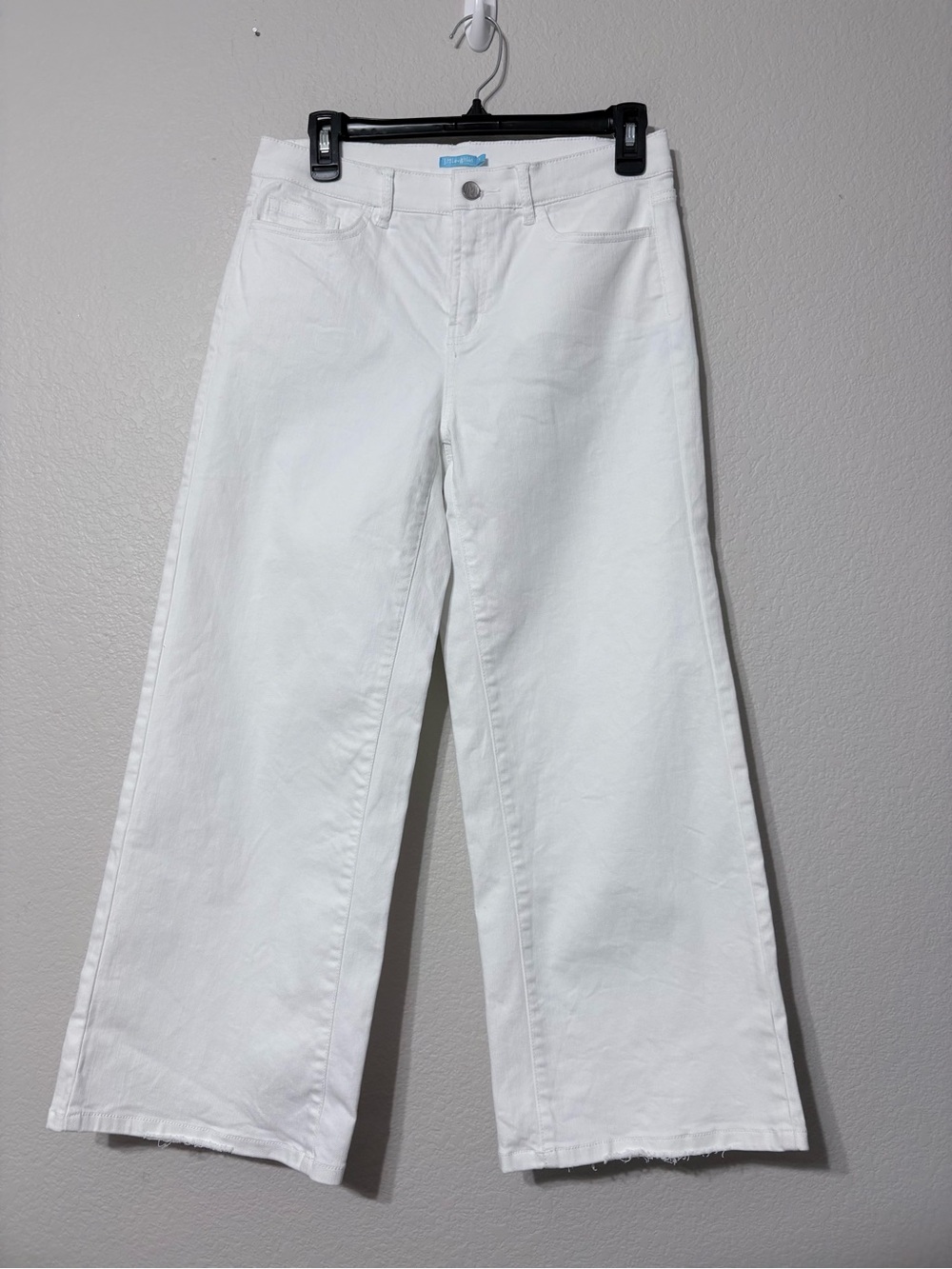 J. McLaughlin Charter White Wide-Leg Women’s Jeans - Classic Clean Style 4